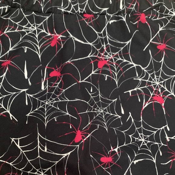 SHEIN Black and Pink Spiderweb Mini Skirt and Bra Top, Size XS - Picture 2 of 4